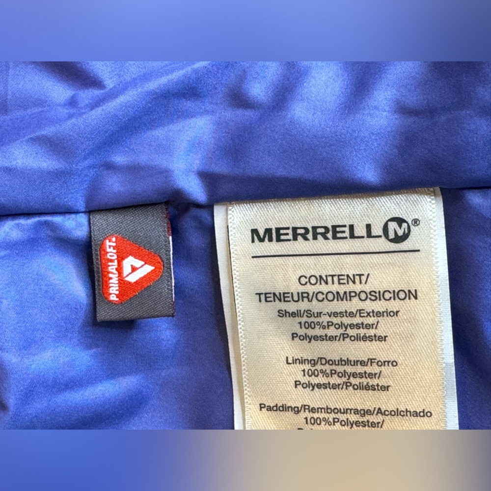 Merrell Blue Puffer Jacket - Picture 8 of 9